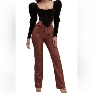 House of CB Inaya Leather trouser